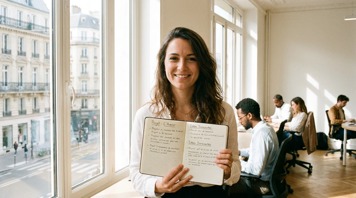 Coach de vie professionnel dans un espace de travail moderne en France